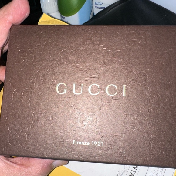 GUCCI 'Black GG Logo' Authentic Leather Canvas Monogram Card Case Wallet **NIB** - Picture 9 of 16
